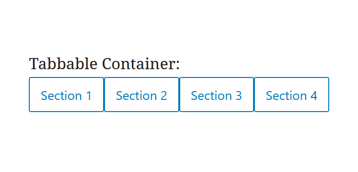 TabbableContainer 